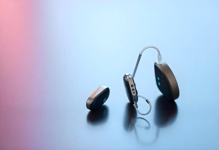 Compact Hearing Solutions Skin Colored Aids on Display